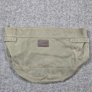 L.L.Bean Field Utility Tote Bag Heavy Waxed Canvas Leather Trim Large 297449
